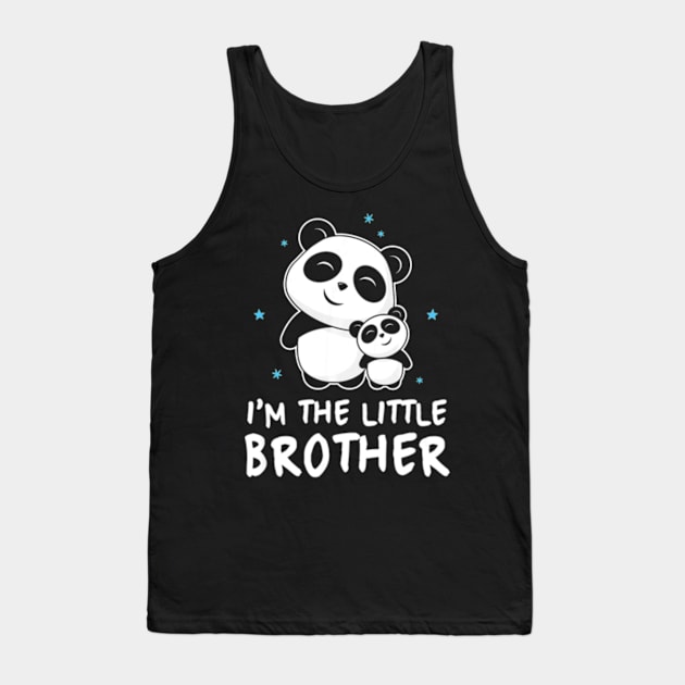 Im The Little Brother Gift Shirt Cute Panda Pandas Siblings Tank Top by AstridLdenOs